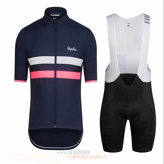 Rapha Kurzarmtrikot 2018 Und Kurze Tragerhose Blau Dunkel Und rosa