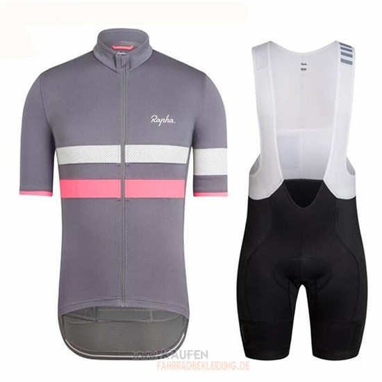 Rapha Kurzarmtrikot 2018 Und Kurze Tragerhose Grau Und rot