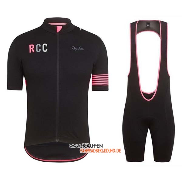 Rapha Kurzarmtrikot 2019 und Kurze Tragerhose Shwarz Rosa