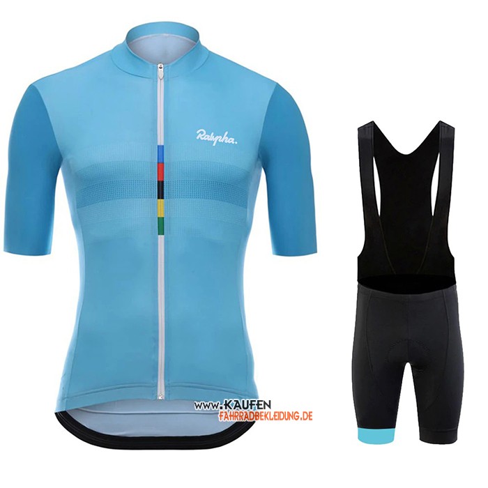 Rapha Kurzarmtrikot 2020 und Kurze Tragerhose Hellblau