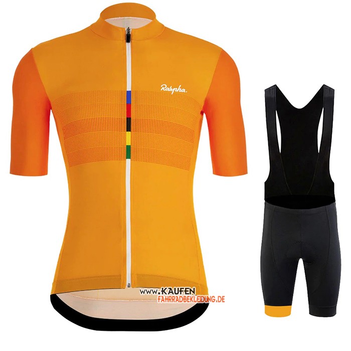 Rapha Kurzarmtrikot 2020 und Kurze Tragerhose Orange