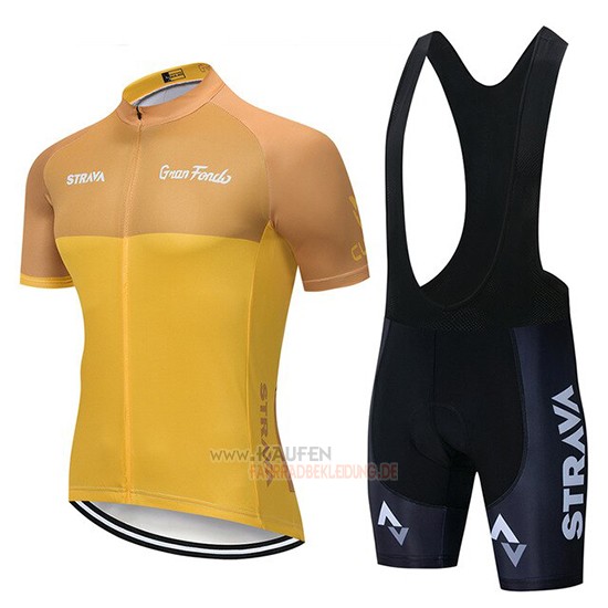 STRAVA Kurzarmtrikot 2019 und Kurze Tragerhose Gelb