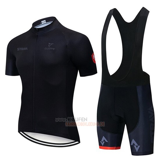 STRAVA Kurzarmtrikot 2019 und Kurze Tragerhose Shwarz