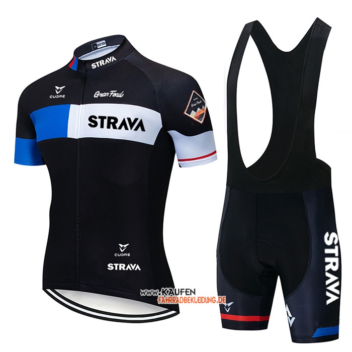 STRAVA Kurzarmtrikot 2020 und Kurze Tragerhose Shwarz