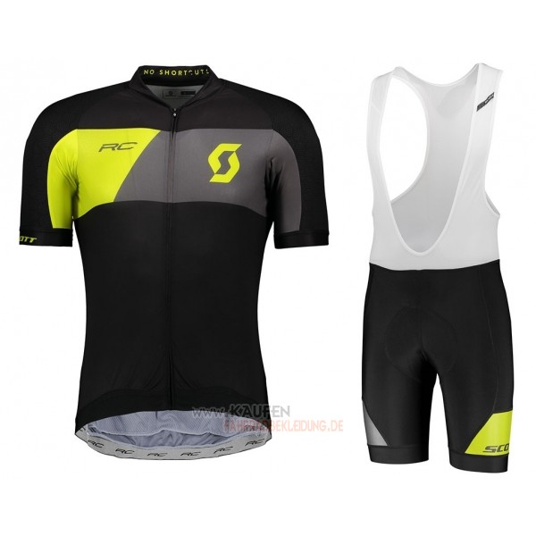 Castelli Kurzarmtrikot 2018 und Kurze Tragerhose Shwarz Grau Gelb