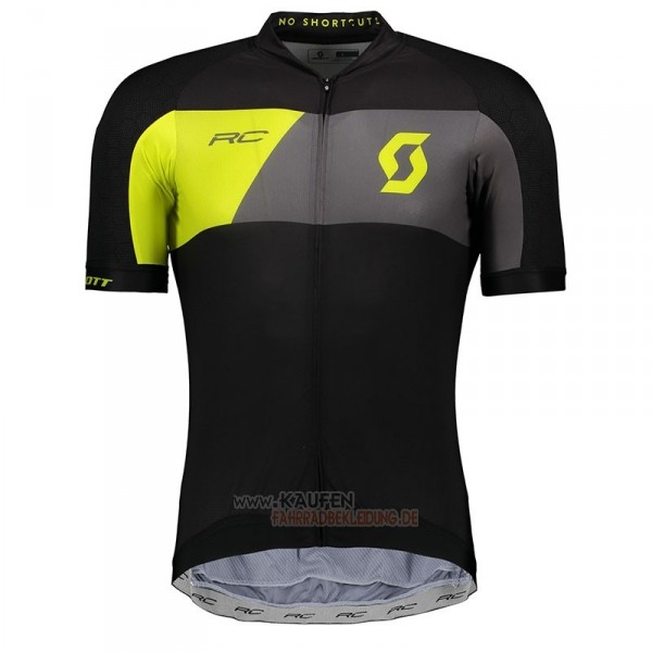 Castelli Kurzarmtrikot 2018 und Kurze Tragerhose Shwarz Grau Gelb