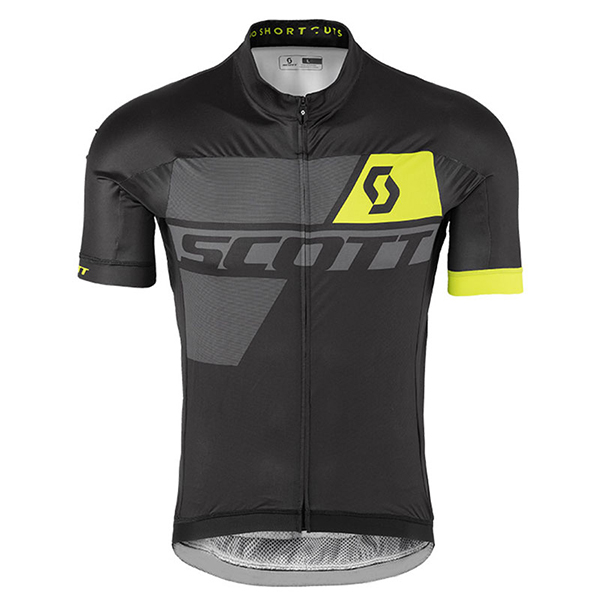Scott Kurzarmtrikot 2017 Und Kurze Tragerhose shwarz Und gelb