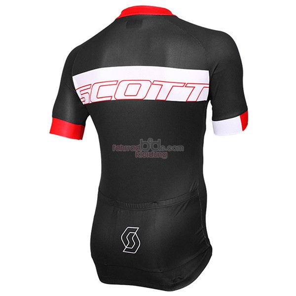 Scott Kurzarmtrikot 2017 Und Kurze Tragerhose shwarz Und rot