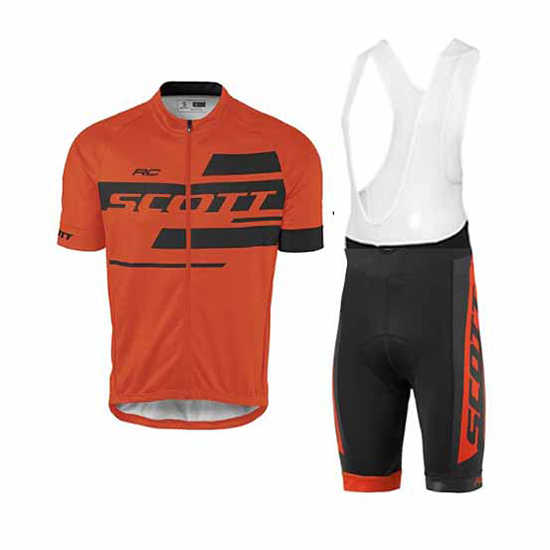 Scott Kurzarmtrikot 2017 und Kurze Tragerhose orange