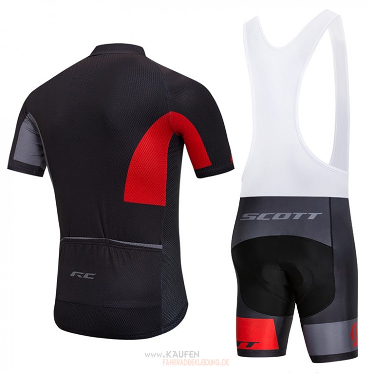 Scott Kurzarmtrikot 2018 Und  Kurze Tragerhose Shwarz Und rot