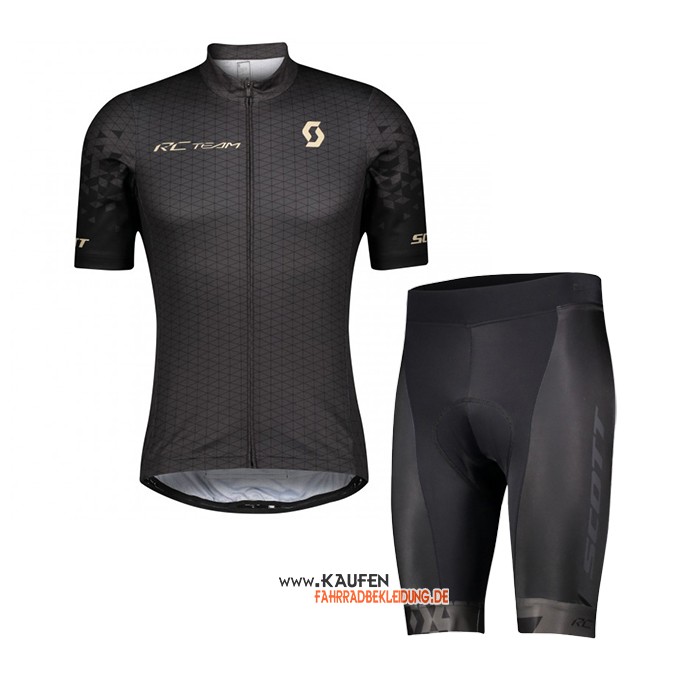 Scott Kurzarmtrikot 2021 und Kurze Tragerhose Shwarz