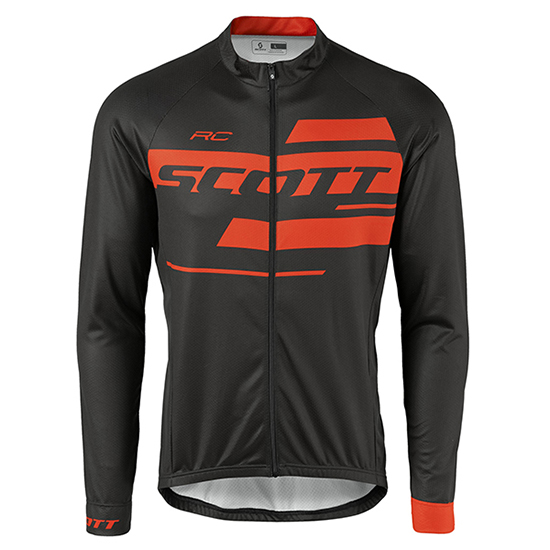Scott Langarmtrikot 2017 und Lange Tragerhose shwarz und orange