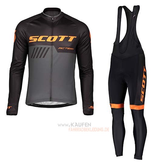 Scott Langarmtrikot 2019 und Lange Tragerhose Shwarz Grau