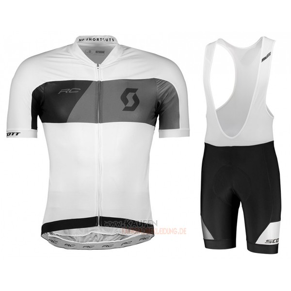 Scott Rc Kurzarmtrikot 2018 und Kurze Tragerhose Grau Wei