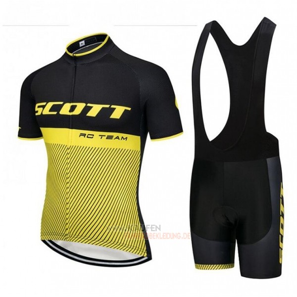 Scott Rc Kurzarmtrikot 2018 und Kurze Tragerhose Shwarz Gelb