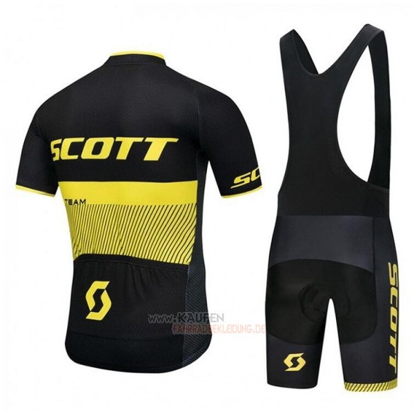Scott Rc Kurzarmtrikot 2018 und Kurze Tragerhose Shwarz Gelb