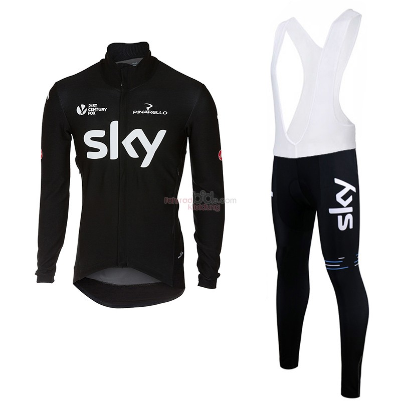 Sky Langarmtrikot 2017 Und Lange Tragerhose Shwarz