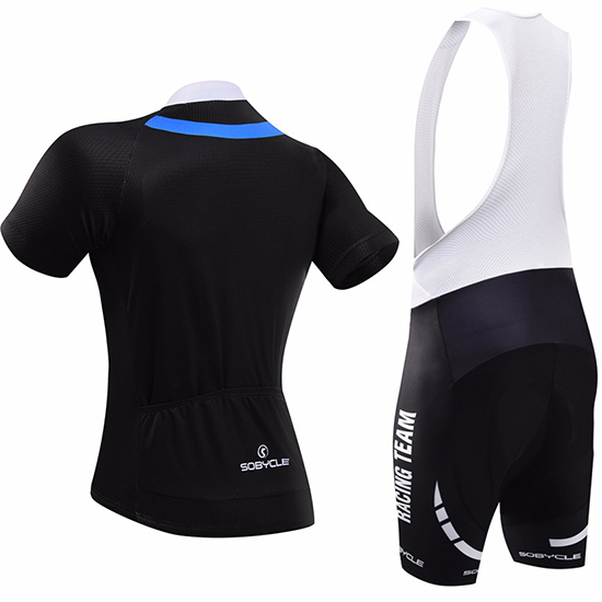 Sobycle Kurzarmtrikot 2017 und Kurze Tragerhose shwarz und blau