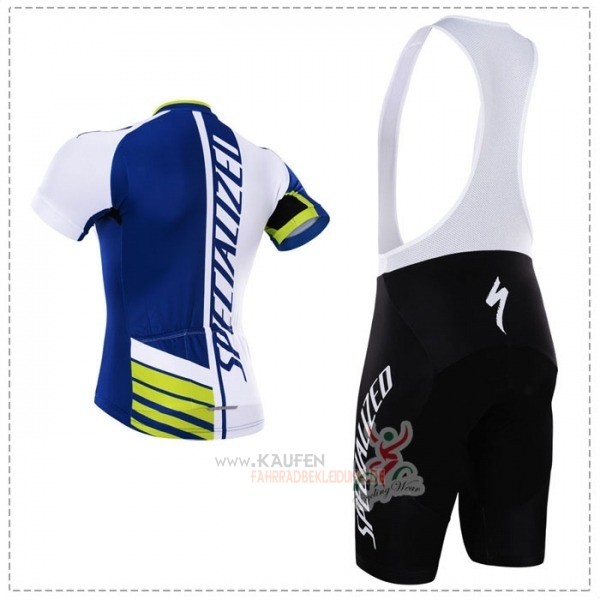 Specialized Kurzarmtrikot 2018 und Kurze Tragerhose Blau Grun Wei