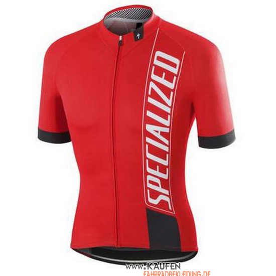 Specialized Kurzarmtrikot 2016 und Kurze Tragerhose Rot Wei Shwarz