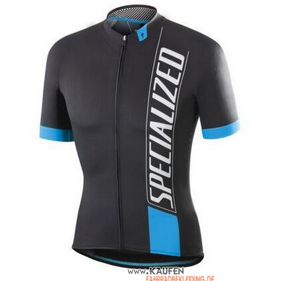 Specialized Kurzarmtrikot 2016 und Kurze Tragerhose Shwarz Wei Blau