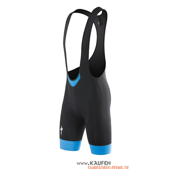 Specialized Kurzarmtrikot 2016 und Kurze Tragerhose Shwarz Wei Blau