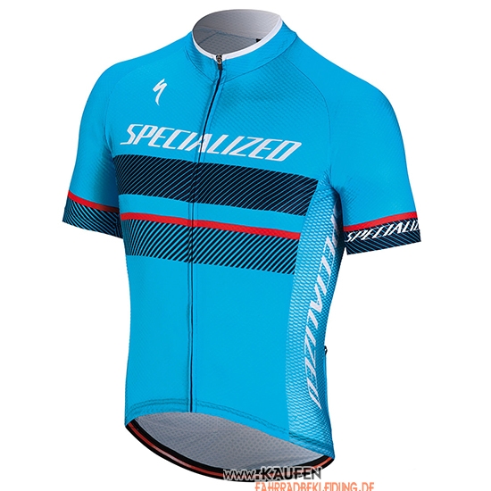 Specialized Kurzarmtrikot 2018 und Kurze Tragerhose Blau Shwarz Rot
