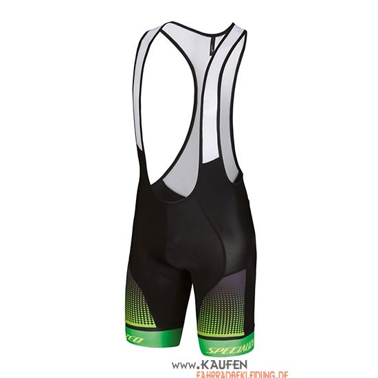Specialized Kurzarmtrikot 2018 und Kurze Tragerhose Gelb Grun Shwarz