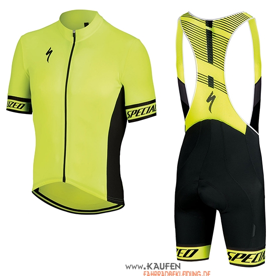 Specialized Kurzarmtrikot 2018 und Kurze Tragerhose Gelb Shwarz