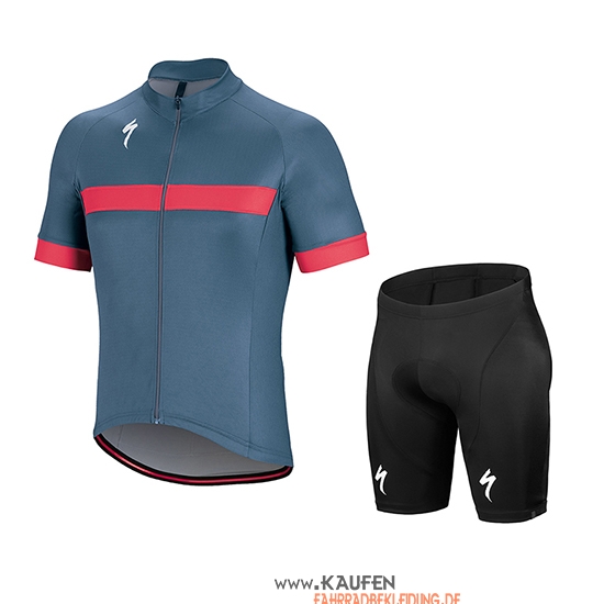 Specialized Kurzarmtrikot 2018 und Kurze Tragerhose Grau Rosa Wei