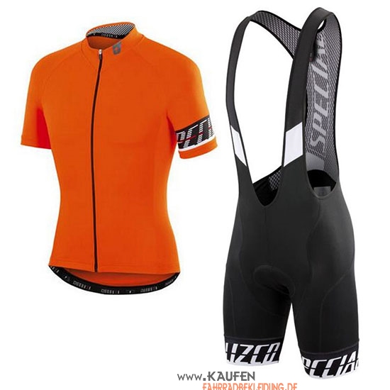 Specialized Kurzarmtrikot 2018 und Kurze Tragerhose Orange Shwarz