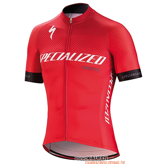 Specialized Kurzarmtrikot 2018 und Kurze Tragerhose Rot Wei Shwarz