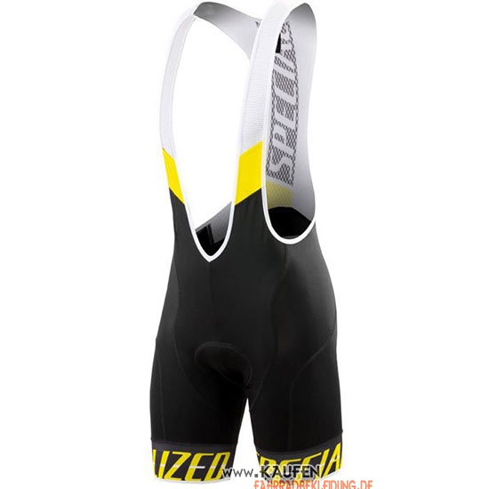 Specialized Kurzarmtrikot 2018 und Kurze Tragerhose Shwarz Gelb Wei