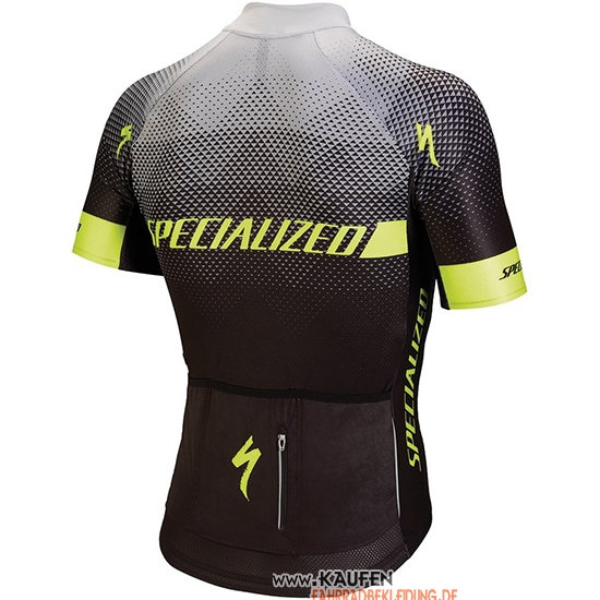 Specialized Kurzarmtrikot 2018 und Kurze Tragerhose Shwarz Grau Gelb
