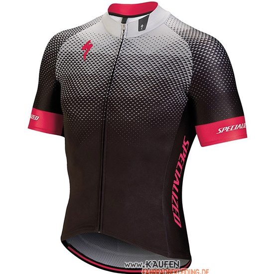 Specialized Kurzarmtrikot 2018 und Kurze Tragerhose Shwarz Grau Rosa