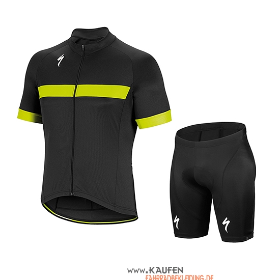 Specialized Kurzarmtrikot 2018 und Kurze Tragerhose Shwarz Wei Gelb