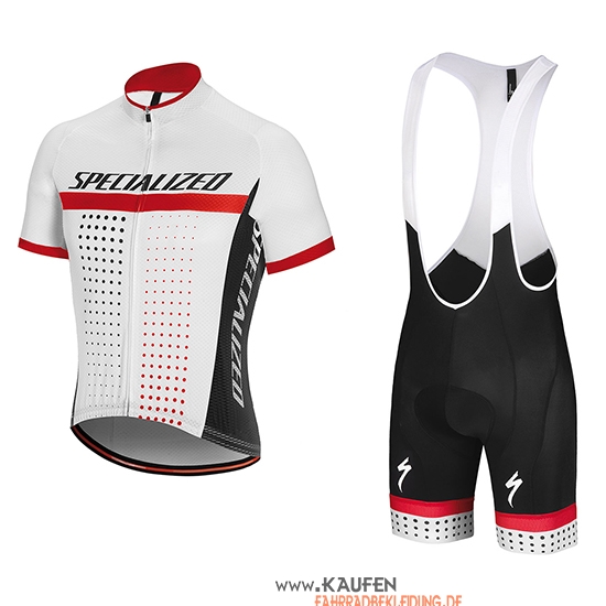 Specialized Kurzarmtrikot 2018 und Kurze Tragerhose Wei Rot