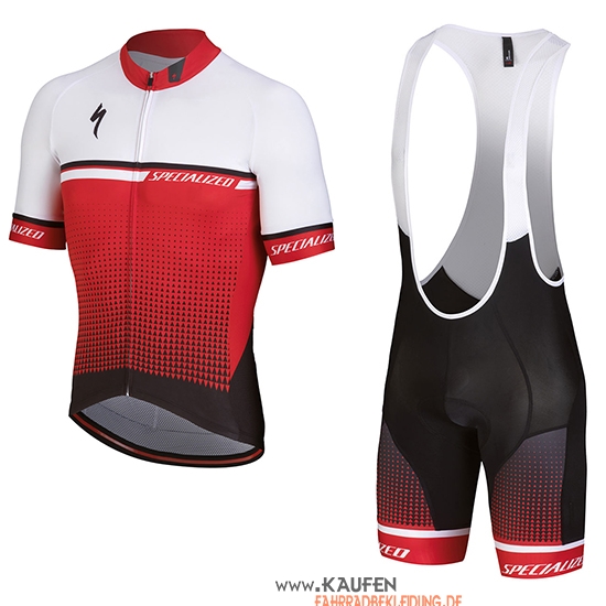 Specialized Kurzarmtrikot 2018 und Kurze Tragerhose Wei Rot Shwarz(1)