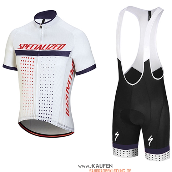 Specialized Kurzarmtrikot 2018 und Kurze Tragerhose Wei Rot Volett