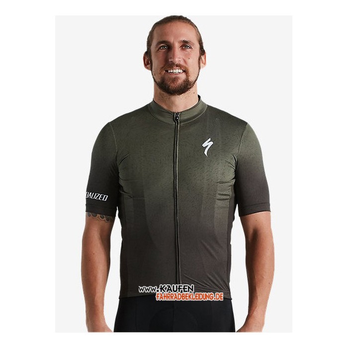 2021 Specialized Kurzarmtrikot und Kurze Tragerhose Grun