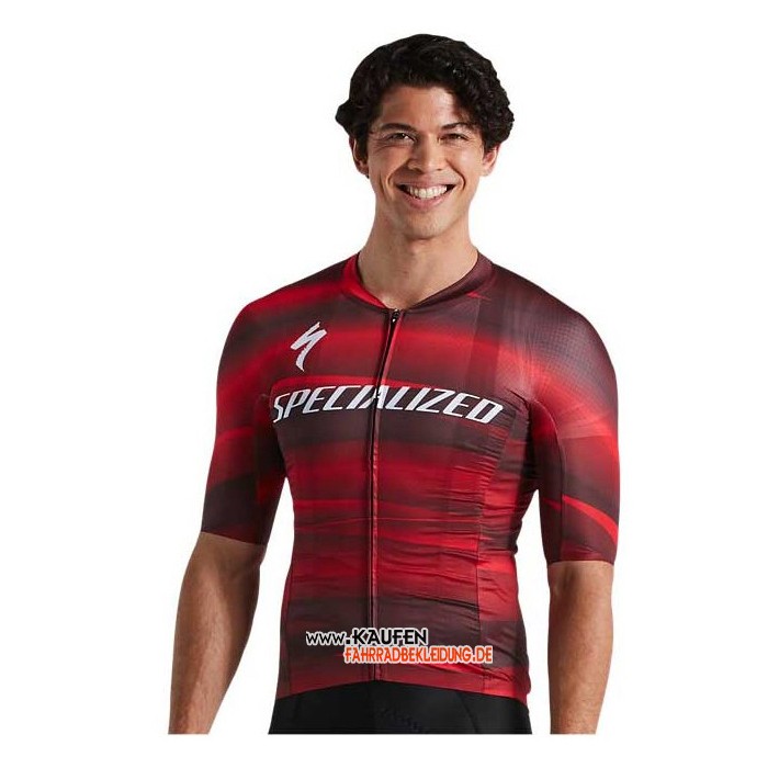 2021 Specialized Kurzarmtrikot und Kurze Tragerhose Rot