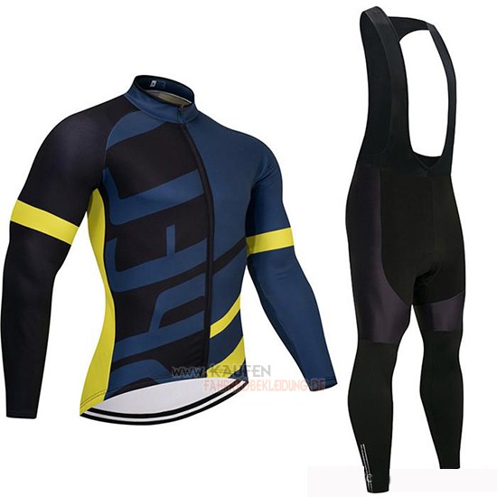 Specialized Langarmtrikot 2019 und Lange Tragerhose Shwarz Blau Gelb