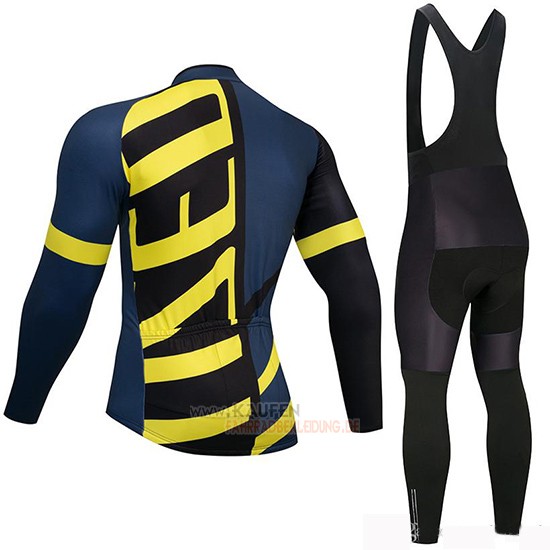 Specialized Langarmtrikot 2019 und Lange Tragerhose Shwarz Blau Gelb