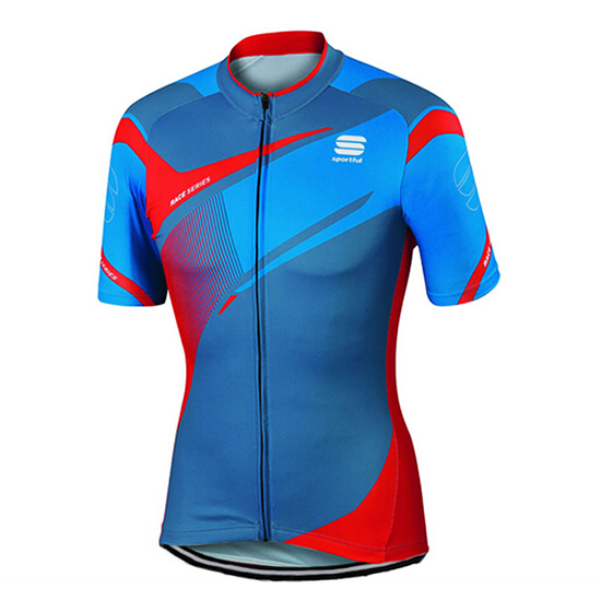Sportful Kurzarmtrikot 2017 und Kurze Tragerhose blau