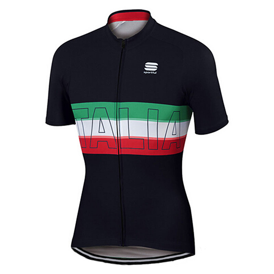 Sportful Kurzarmtrikot 2017 und Kurze Tragerhose shwarz