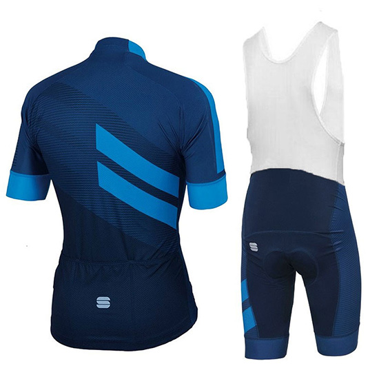Sportful Kurzarmtrikot 2018 und Kurze Tragerhose Aus Blau