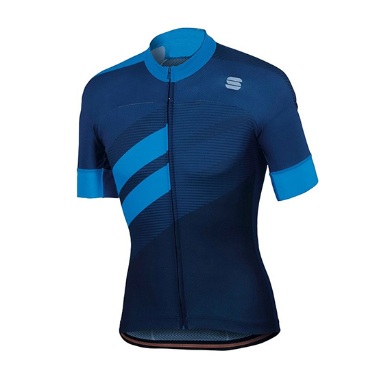 Sportful Kurzarmtrikot 2018 und Kurze Tragerhose Aus Blau