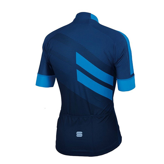 Sportful Kurzarmtrikot 2018 und Kurze Tragerhose Aus Blau