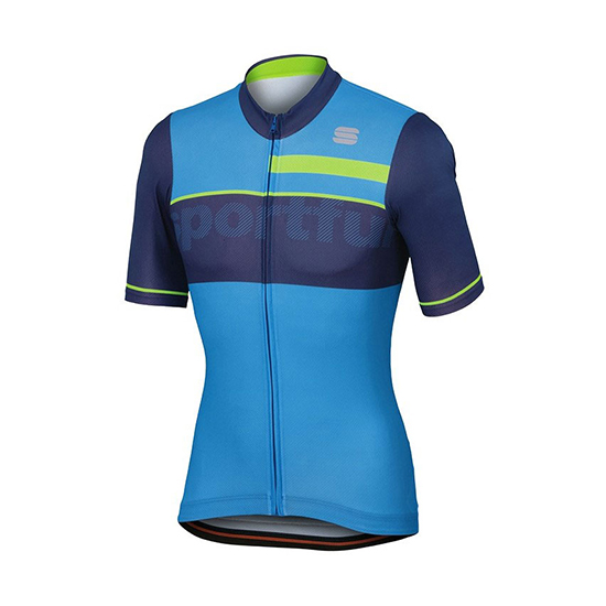 Sportful Kurzarmtrikot 2018 und Kurze Tragerhose Blau