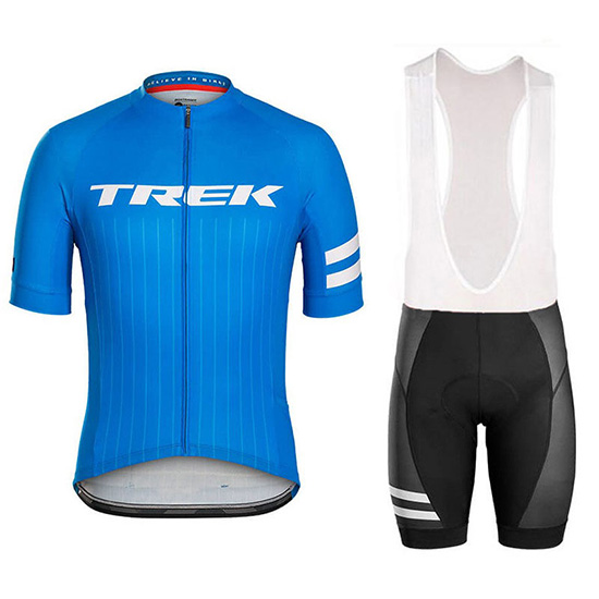 Trek Bontrager Kurzarmtrikot 2018 und Kurze Tragerhose Blau